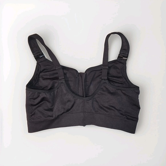 Anita Care mastectomy post surgical bra front zip compression black XL - Picture 2 of 8